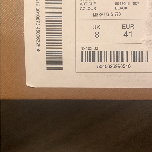 Gently used ankle Burberry boots. - Picture 2 of 4